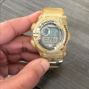 Casio G-Shock Frogman Titanium Watch - Yellow and Silver